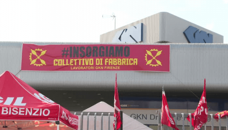 La sede dell'ex Gkn a Campi Bisenzio