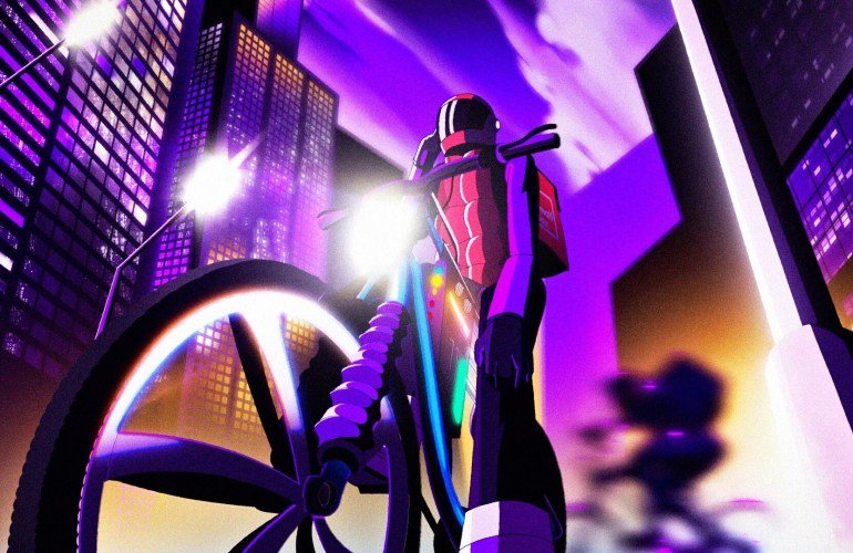 Un fotogramma dalla fiction di animazione nel film "Life is a game".