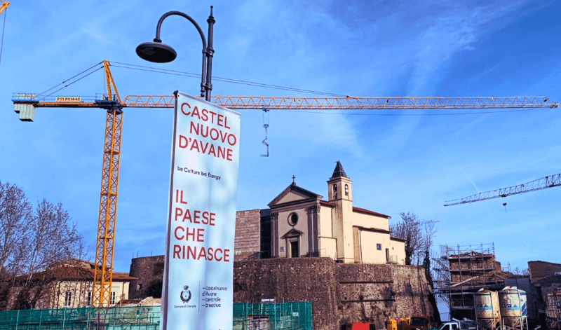 Il cantiere di Castelnuovo d'Avane, piccolo Comune toscano vincitore del Piano Nazionale Borghi del 2022