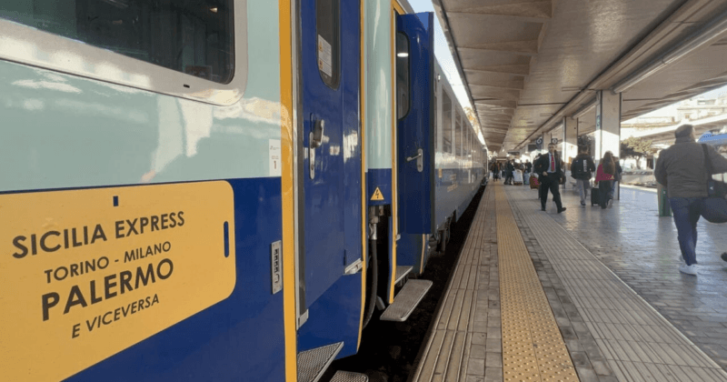 Tornare al Sud da Milano per Natale: un'immagine del Sicilia Express