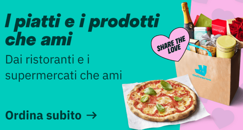 Una pubblicità di food delivery